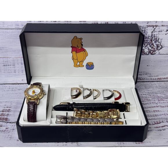 Disney Fossil Winnie the Pooh Interchangeable Bands & Bezels Wristwatch *READ main image 5